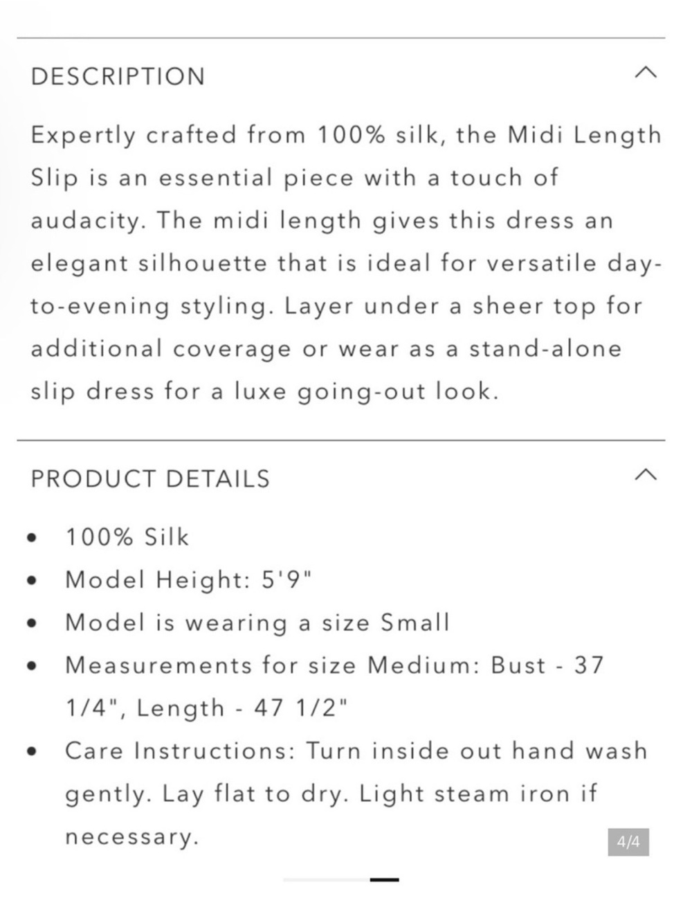 Johnny Was Ivory Satin Lace-Trim Slip Dress Midi - Picture 6 of 6